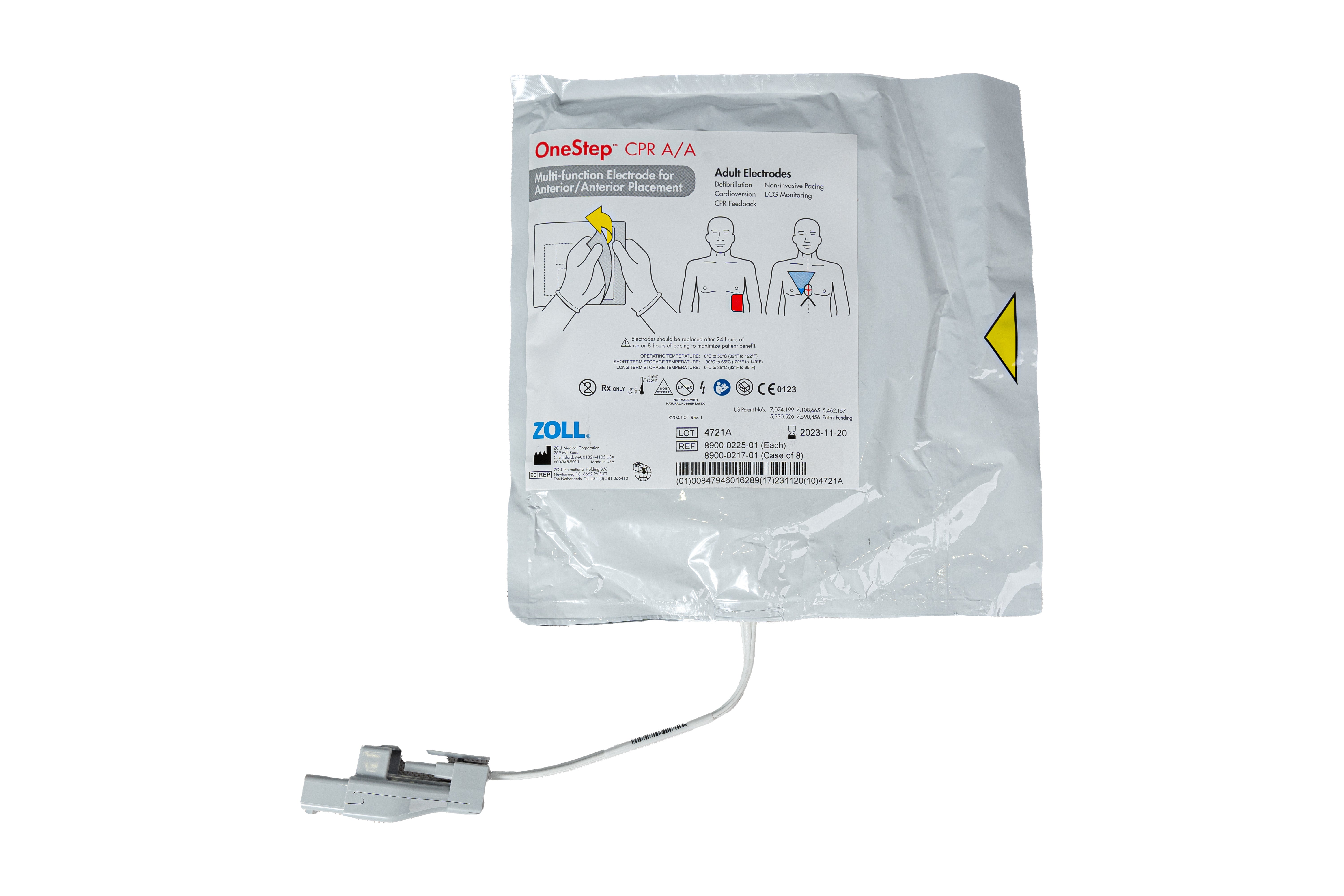 Pl One Step Elektroda resuscytacyjna OneStep CPR AA (przód-przód) z czujnikiem CPR ...
